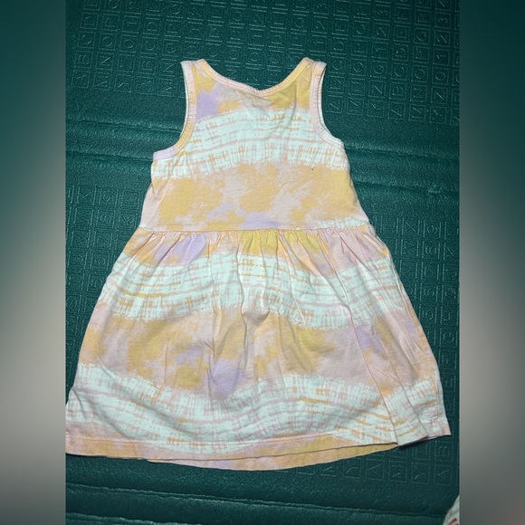 5 For $30 Carter's Yellow and Purple Tie-Dye Casual Dress - Picture 3 of 3